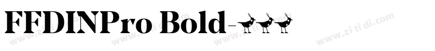 FFDINPro Bold字体转换